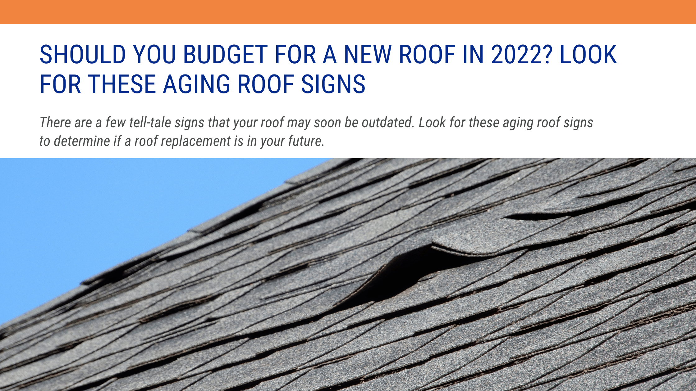Aging roof signs