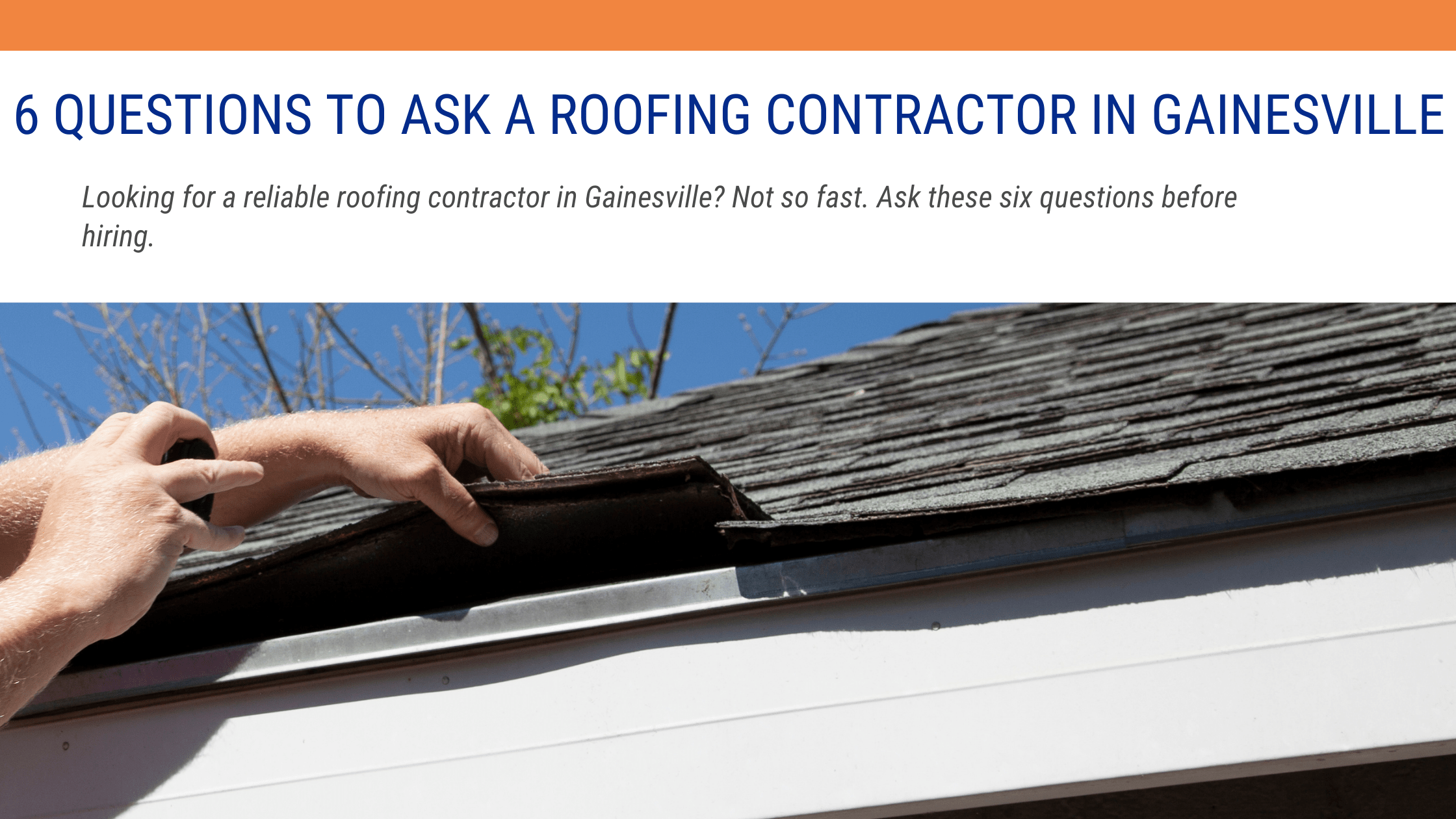 Roofing Contractor in Gainesville
