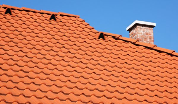 Orange tile roof residential roofing services Skyline Contracting in Gainesville, GA