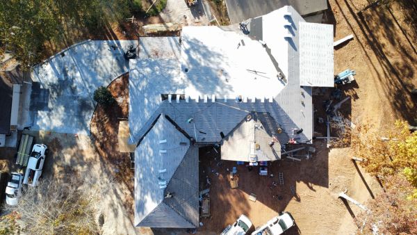 overhead view of a home in Gainesville, GA