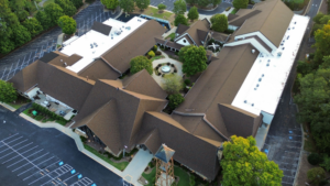 A brown roof that had a commercial roofing services in Gainesville GA